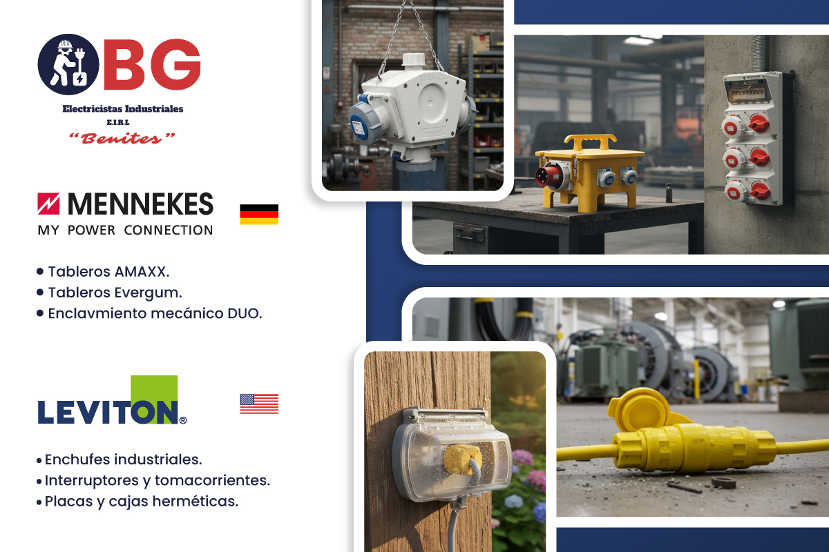 Tienda de materiales eléctricos Banner Para WEB Mennekes Y Leviton BG